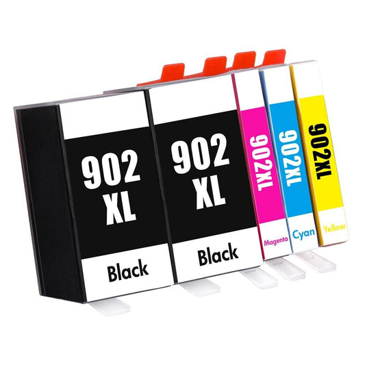 5-Pack 902XL 902 XL Ink Cartridges for HP 902 XL OfficeJet Pro 6960 6968 6970