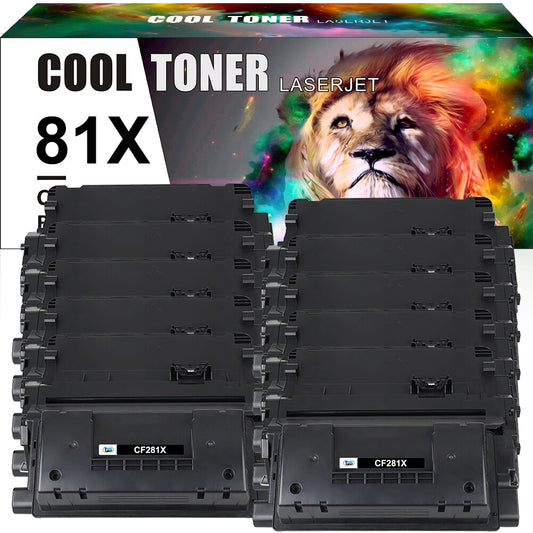 10PK CF281X 81X Toner Cartridge For HP Enterprise MFP M605dn M605x M606x M630dn