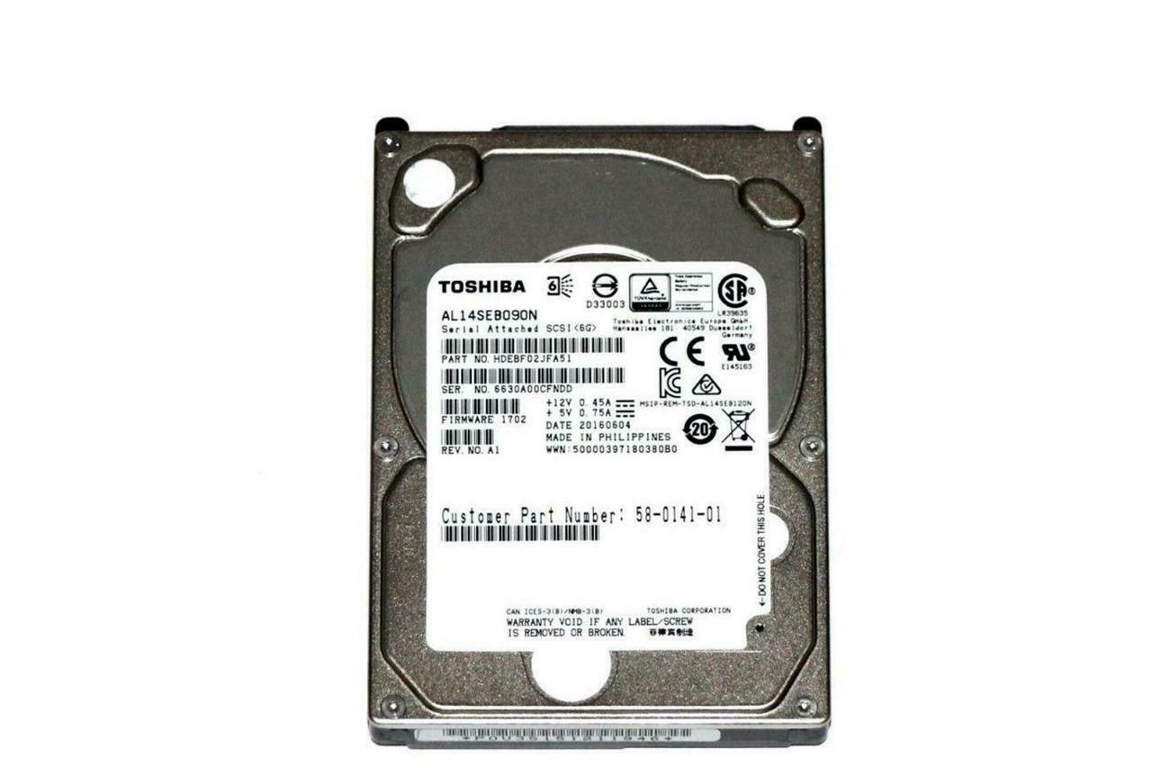 Toshiba 900GB 2.5" SAS-2 6Gbps 10K Rpm Enterprise Hard Drive HDEBF02JFA51 (NOT FOR HOME PC)