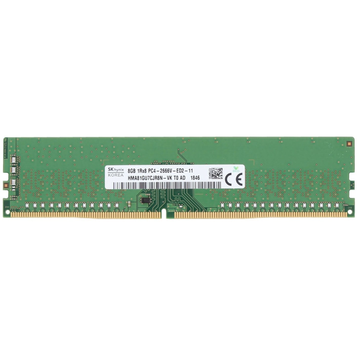 SKHynix 8GB 1Rx8 PC4-2666 ECC UnBuffered (HMA81GU7CJR8N-VK-OSTK) (NOT FOR HOME PC)