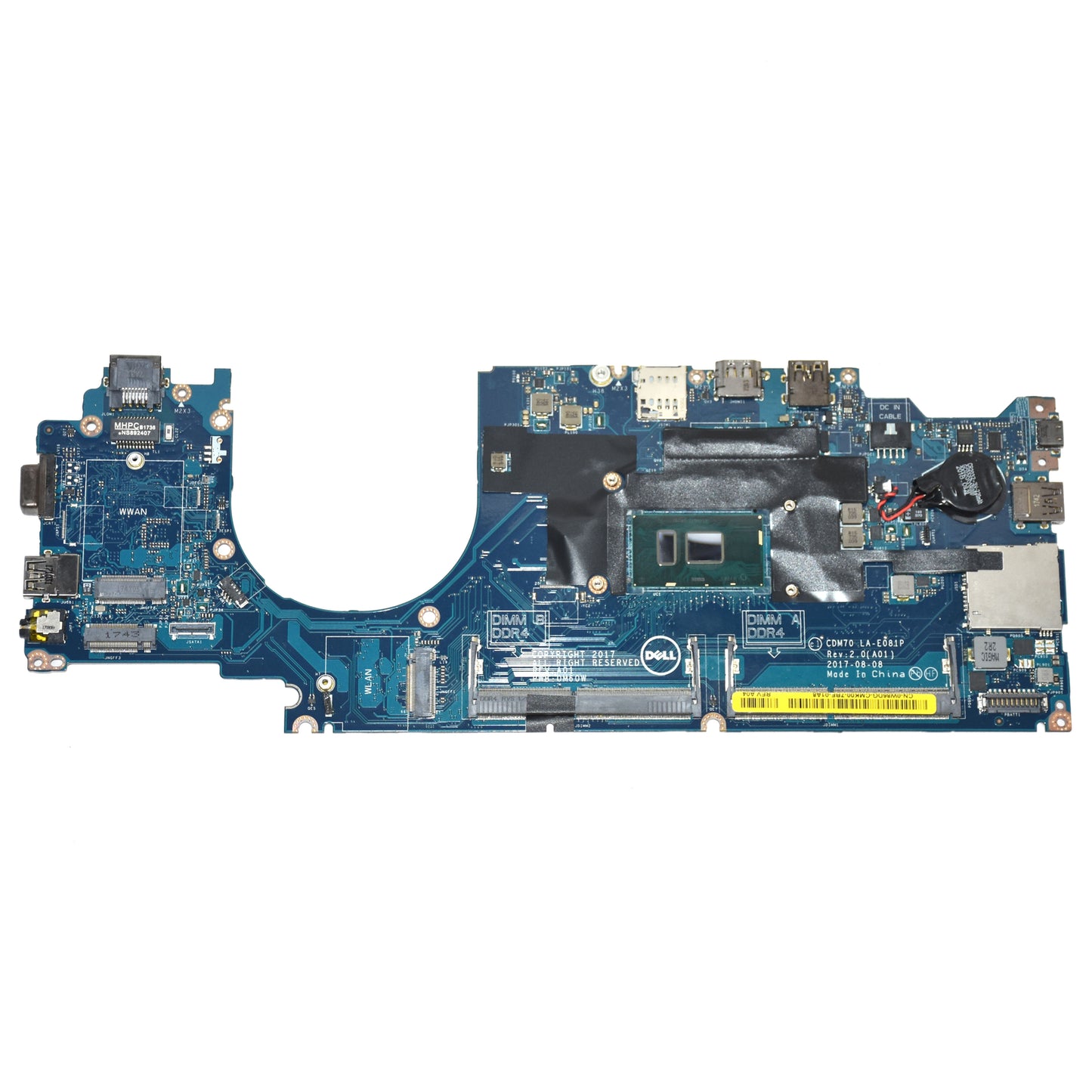 Dell Latitude 5480 i7-7600U 2.8GHz DDR4 Laptop Motherboard LA-E081P W86DG