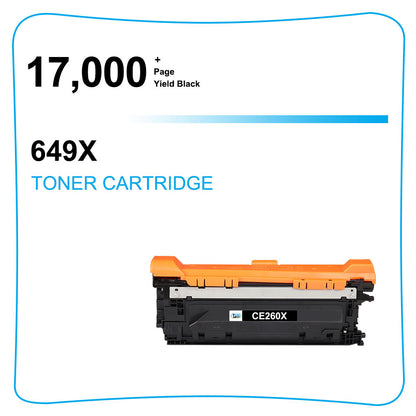 1PK Toner Compatible with HP CE260X 649X LaserJet CP4520 CP4525 CP4525N CP4525DN