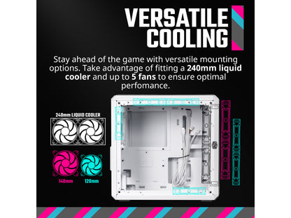 Cooler Master Q300L V2 White Micro-ATX Tower, Magnetic Patterned Dust Filter, US