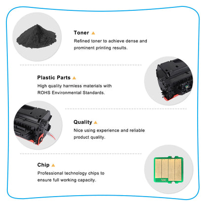 10 Pack Black Toner Compatible With HP CE505X 05X LaserJet P2053 P2055d P2055x