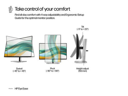 HP Series 5 Pro 23.8 inch FHD Monitor - 524pf 23.8" FHD (1920 x 1080) 50-100 Hz