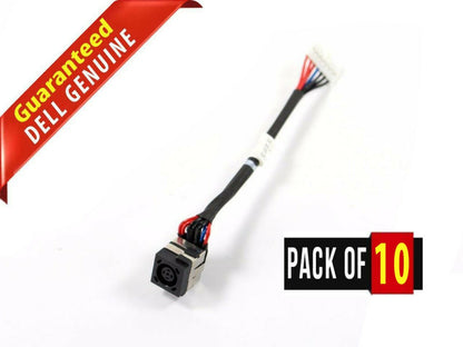 Lot x 10 Dell Inspiron N5050 N5040 M5040 DC Power Jack Cable 7DC46 07DC46