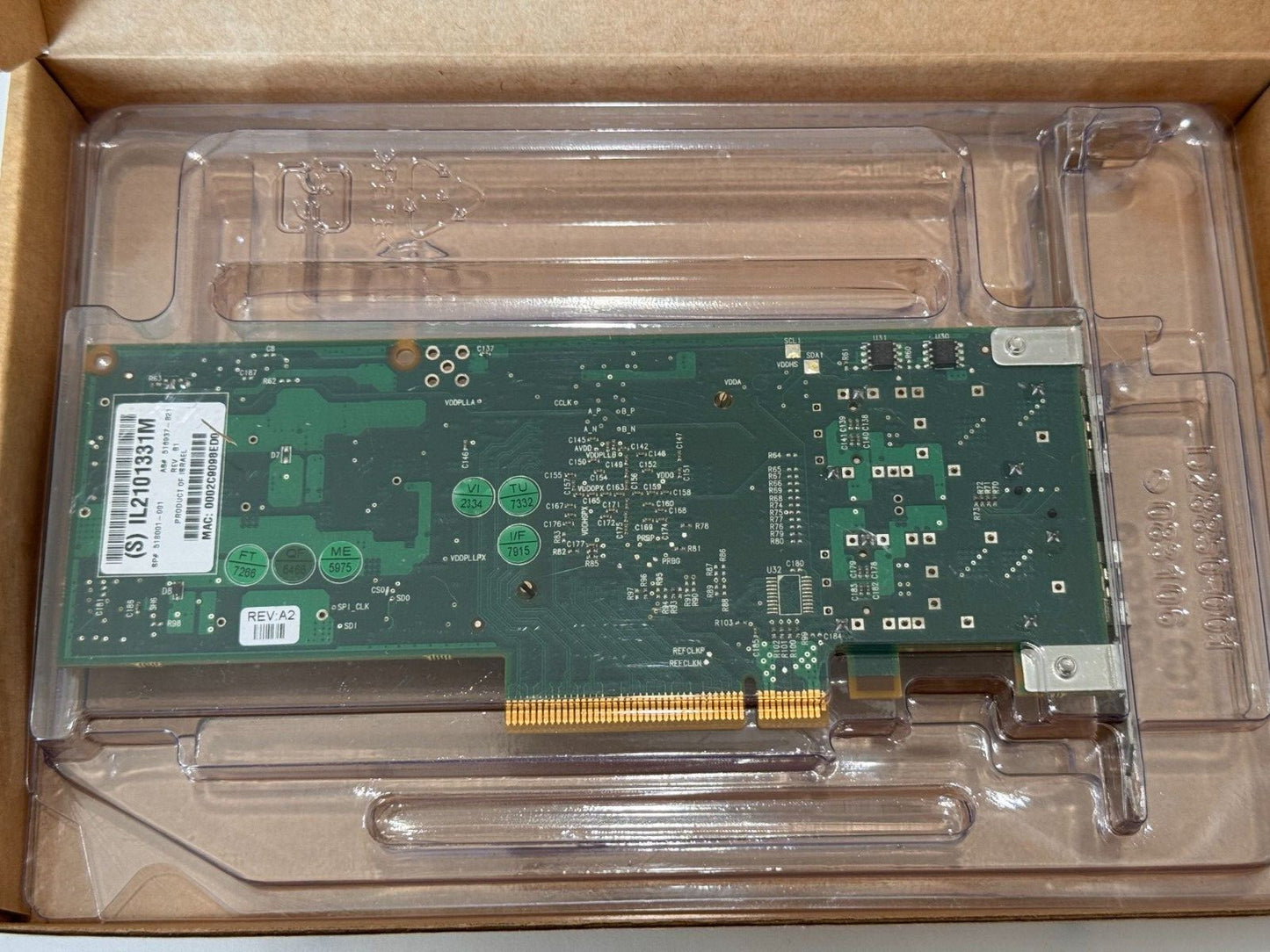 HP Mellanox 518001-001 516937-B21 10G 2 Port SFP+ PCI-E Network Adapter