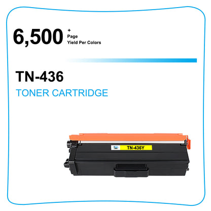 2PK TN436 Yellow Toner Compatible With Brother MFC-L9570CDW L8900CDW HL-L8260CDW