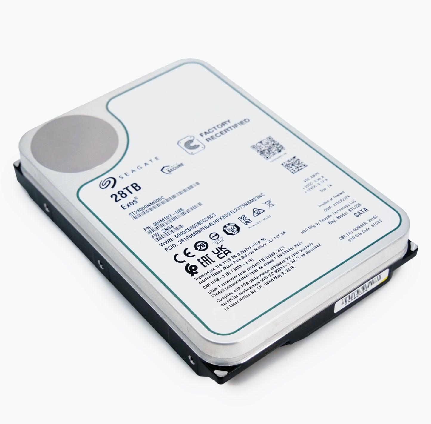 Seagate Exos 28TB 7.2K RPM SATA 6Gb/s 3.5" Enterprise HDD - ST28000NM000C