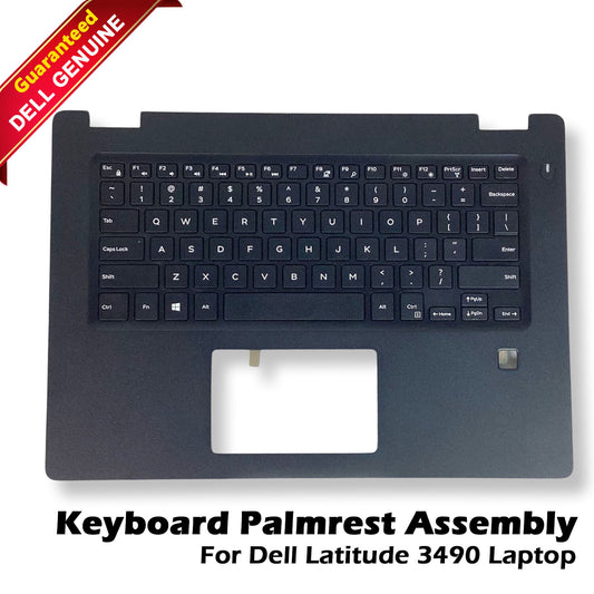 Dell Latitude 3490 Keyboard Palmrest Assembly for Fingerprint Read Laptops 6CTRX