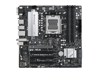 ASUS Prime B650M-A AX II AMD B650(Ryzen 7000) Micro-ATX Motherboard DDR5