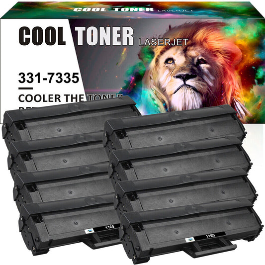 8-Pack B1160 331-7335 Toner Cartridge 1160 for Dell B1163W B1165nfw B1160 B1160W