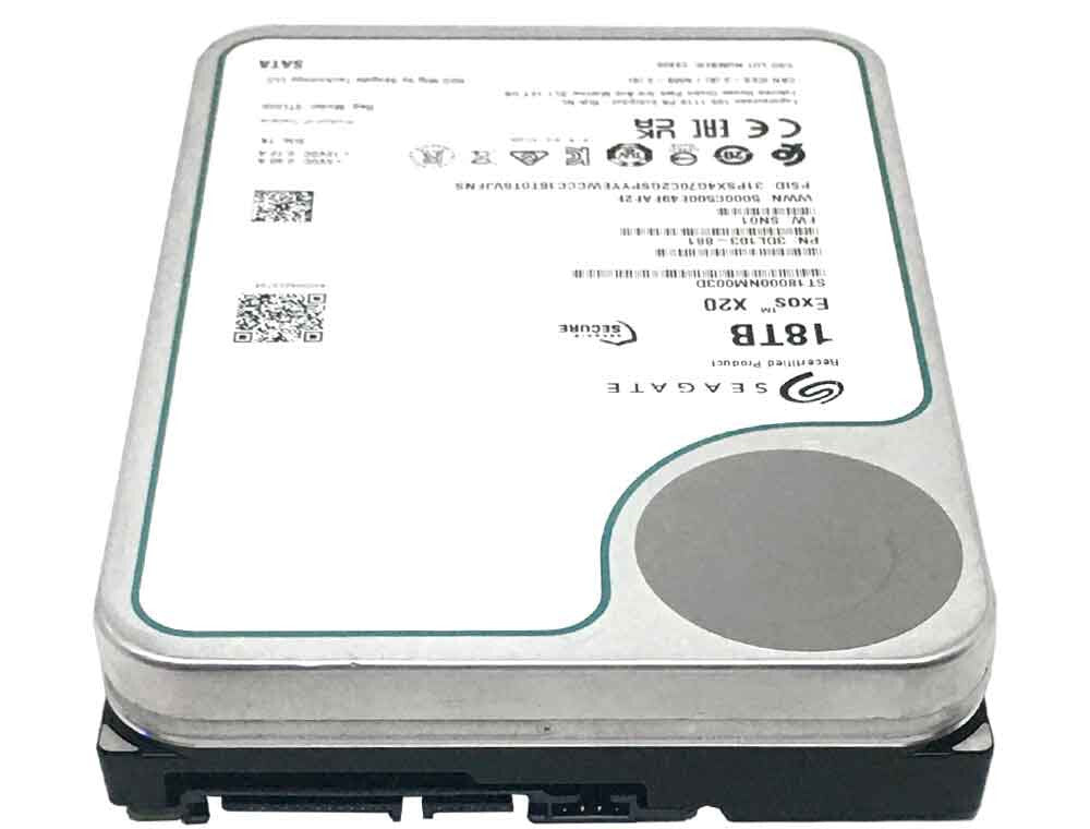Seagate Exos X20 ST18000NM003D 18TB SATA 6Gb/s 7200 3.5" Enterprise Hard Drive