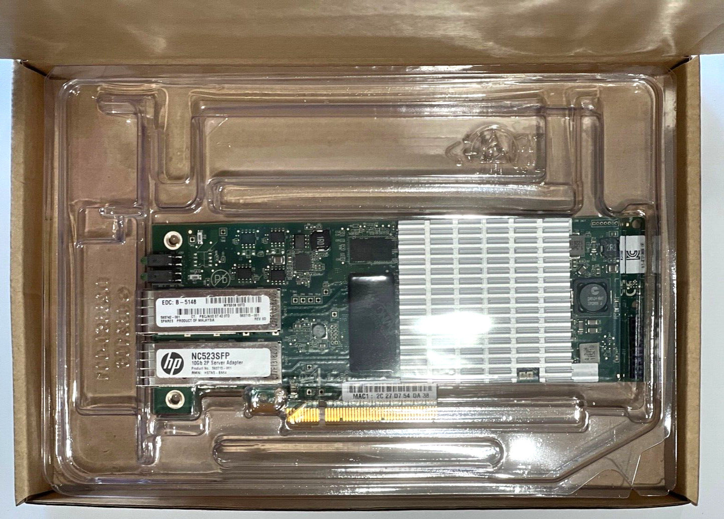 HP NC523SFP NC552SFP OCE11102 Dual Port Ethernet 10GbE SFP+ PCI-E NIC Network