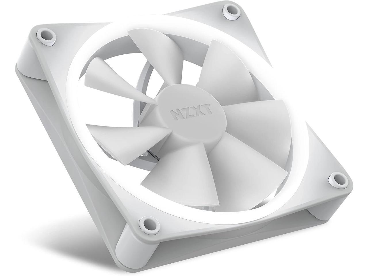 NZXT F120 RGB Fans - RF-R12TF-B1 - Advanced RGB Lighting Customization - Whisper