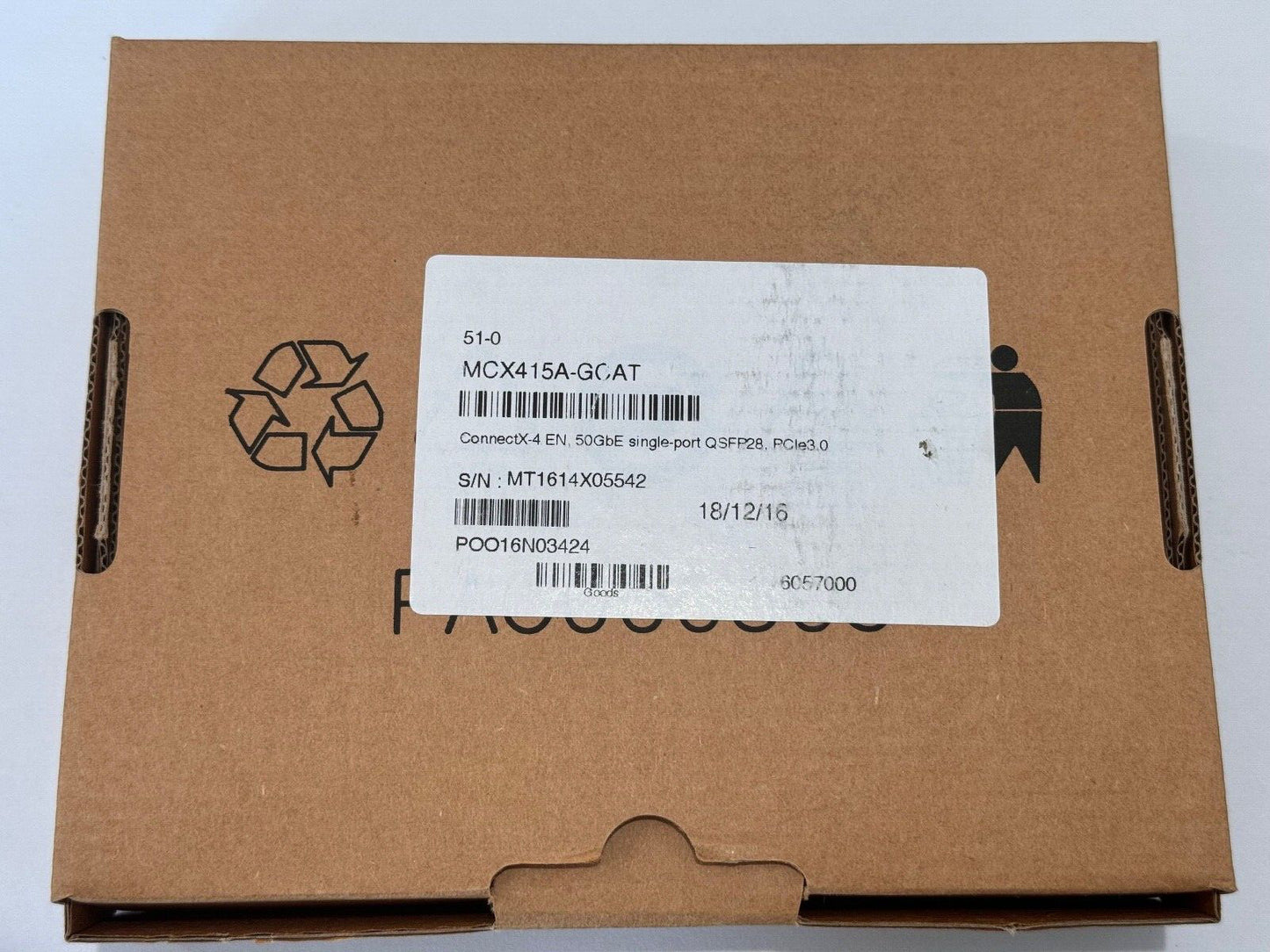 MCX415A-GCAT Mellanox ConnectX-4 50GBE SINGLE-PORT QSFP28 PCIE3.0 X16 ADAPTER