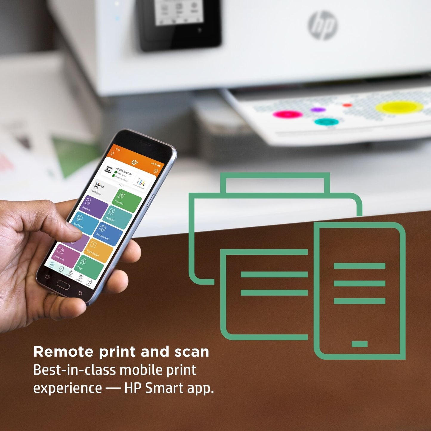HP OfficeJet 8015e All-in-One Printer w/ bonus 6 months Instant Ink through HP+