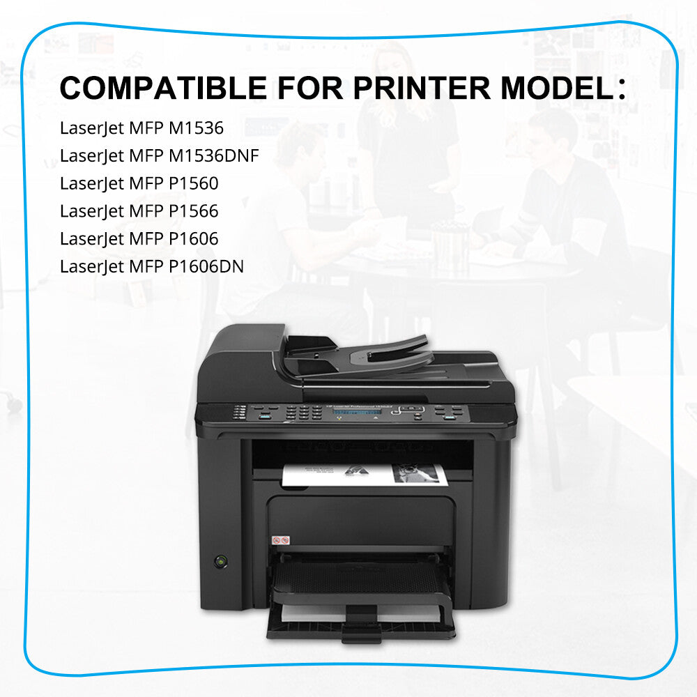 5PK CE278A 78A Black Ink Toner Compatible with HP LaserJet M1536dnf MFP P1606dn