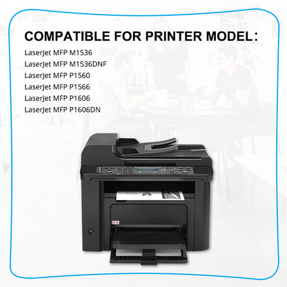 5PK CE278A 78A Black Ink Toner Compatible with HP LaserJet M1536dnf MFP P1606dn