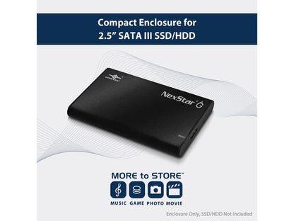 Vantec NST-268S3-BK Hard Vante|NST-268S3-BK VAN RD NST268S3BK 2.5 SATA3 USB3.2 E