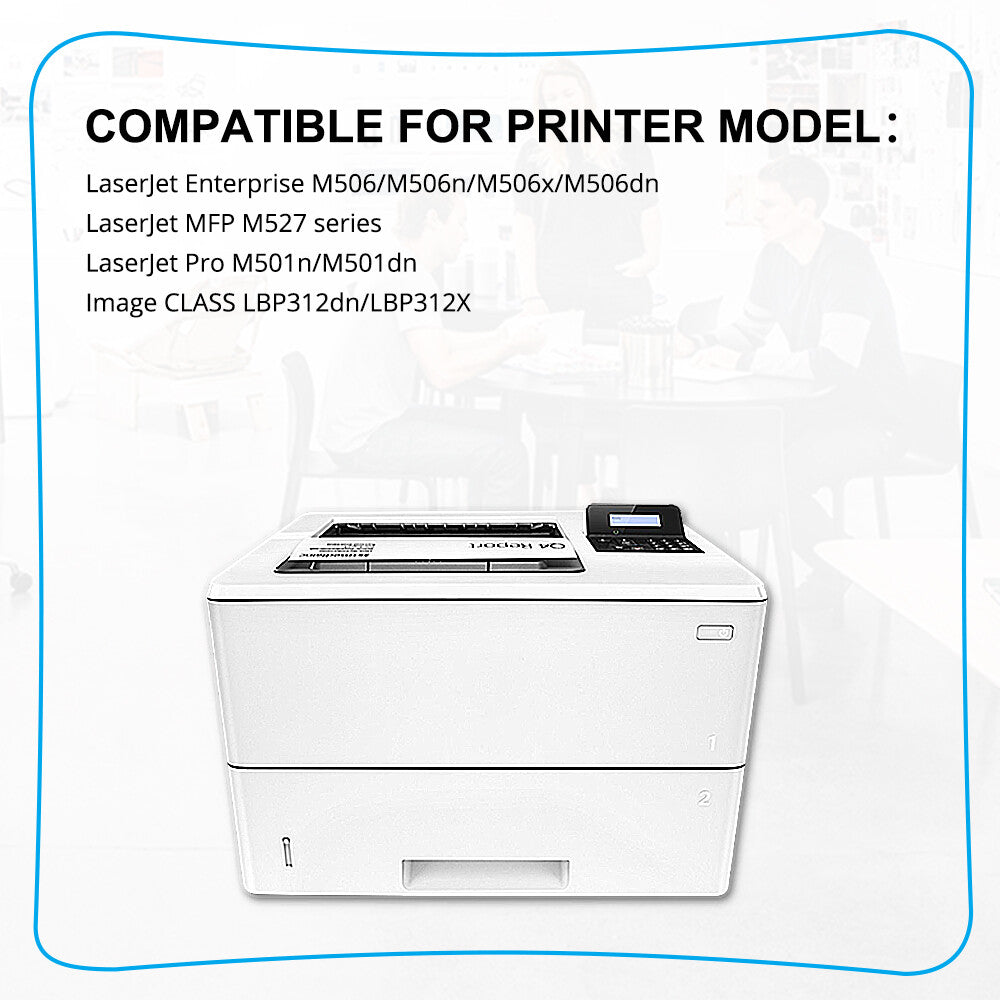 5pk toner replace for HP Enterprise Flow MFP M527c M506dh Printer CF287X