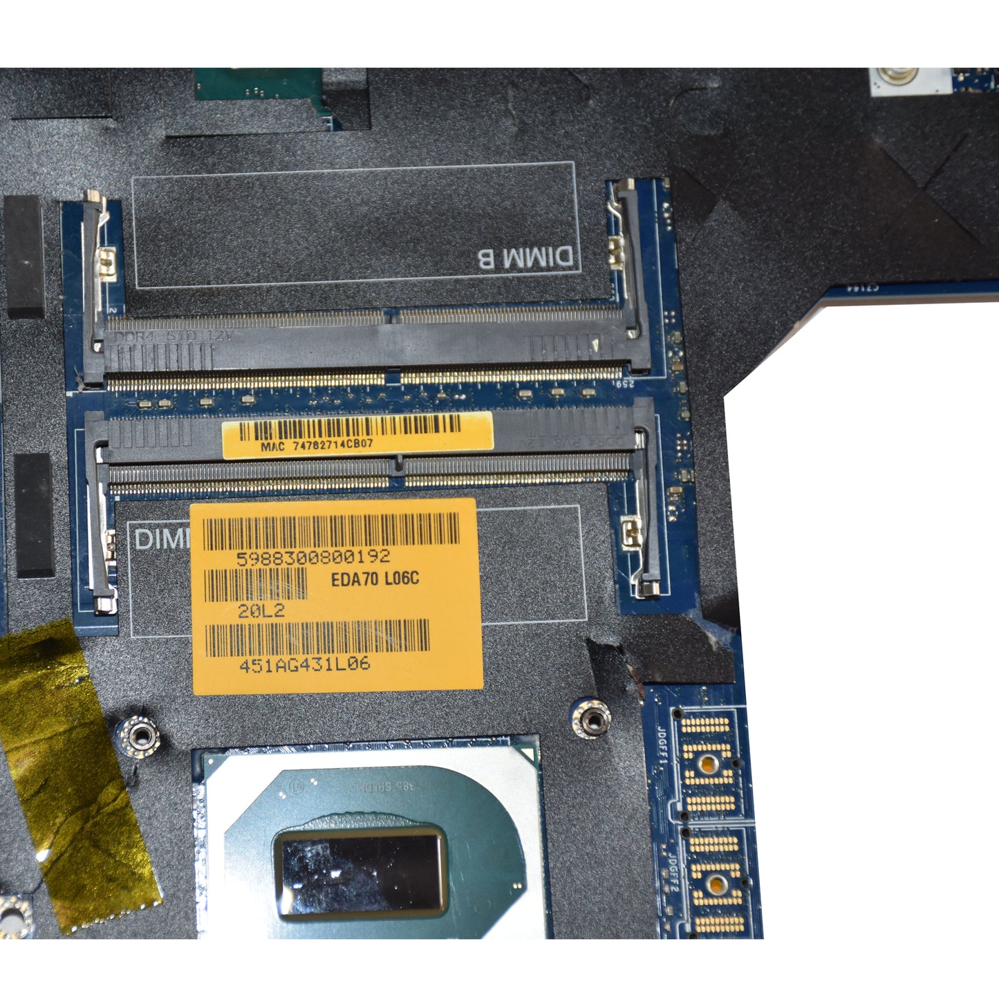 Dell Precision 7740 Motherboard i5-9400H 2.5GHz 4-Core DDR4 LA-H281P N9YD8