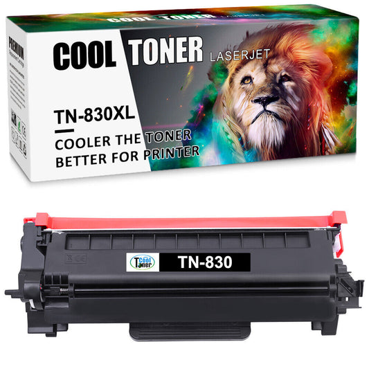 1Pack TN830XL Toner Cartridge for Brother HL-L2460DW DCP-L2647DW - 3,000 Pages