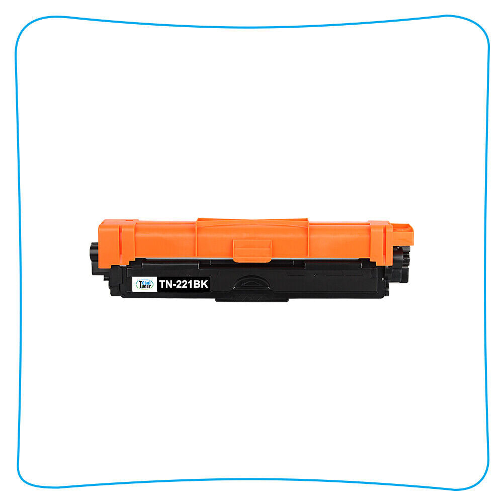 4PK Black TN221 Toner For Brother TN-221BK MFC-9130CW MFC-9140CDN HL-3140CW