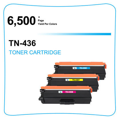 3 Color Toner Compatible With Brother TN436 MFC-L8690CDW HL-L8360CD MFC-L9570CDW