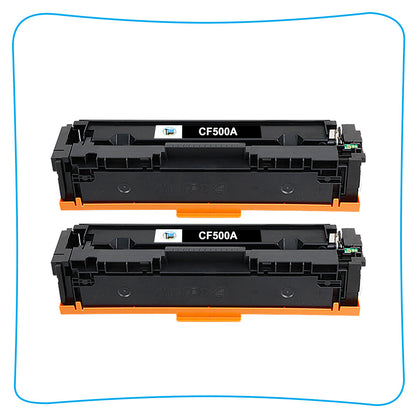 2 Toner Compatible with HP 202A CF500A Color LaserJet Pro M254dw M281cdw M281fdw