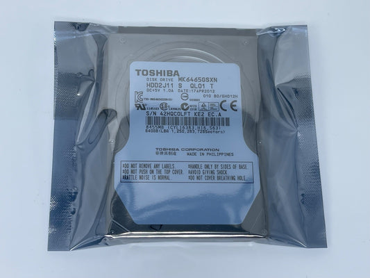 Toshiba MK6465GSXN 640GB 5400rpm SATA 2.5 HDD2J11