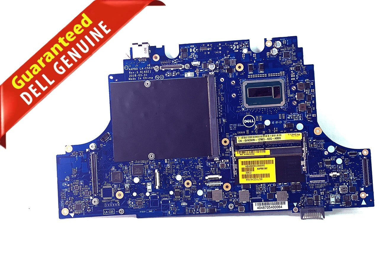Dell Precision 15 7510 Motherboard E3-1575M V5 CPU LA-C541P CN-0X4M31 VK0WN