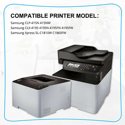 10PK CLT-K504S Toner Cartridge for Samsung CLP-415nw CLX-4195 SL-C1810w C1860fw