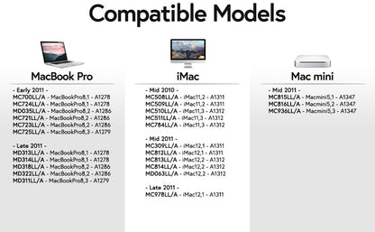 8GB 2 x 4GB Memory RAM for MACBOOK PRO Late 2011 A1278 A1286 MD314LL/A MD318LL/A