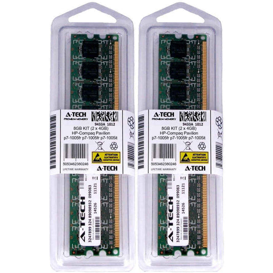 8GB KIT 2 x 4GB HP Compaq Pavilion p7-1005fr p7-1005it p7-1007c Ram Memory