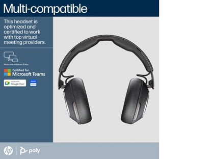Poly Voyager Surround 80 UC Microsoft Teams Certified USB-C Headset +USB-C/A