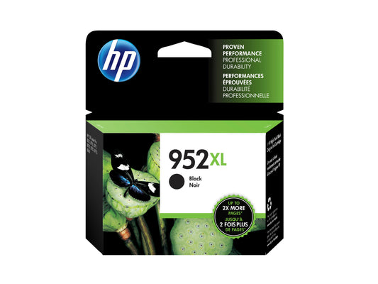 HP 952XL High Yield Black Original Ink Cartridge, ~2,000 pages, F6U19AN#140