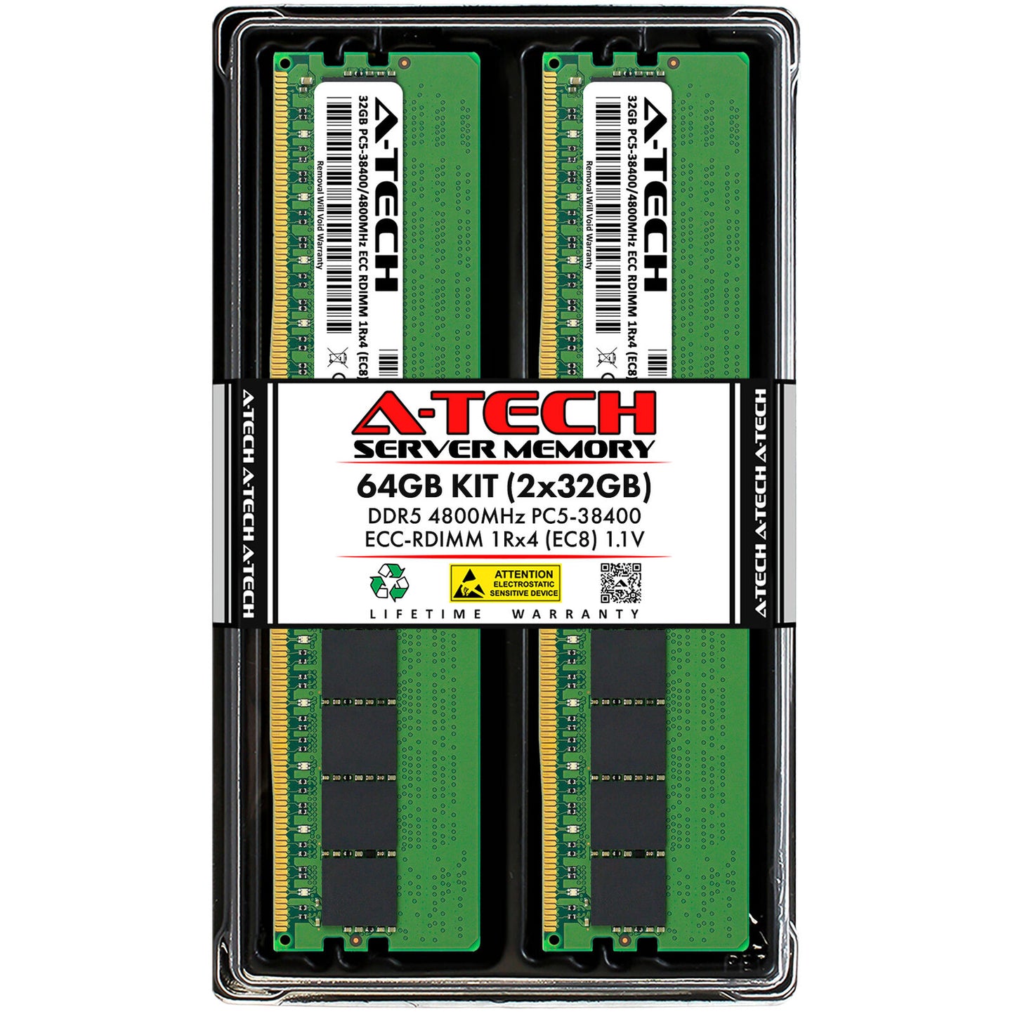 64GB 2x32GB PC5-4800 EC8 RDIMM Supermicro H13DSH H13SSH H13SVW-NT-OS1 Memory RAM