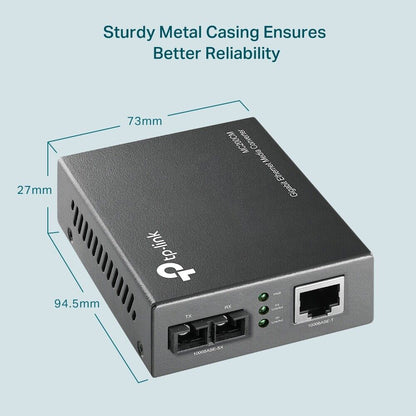 TP-Link MC200CM | Gigabit RJ45 to Gigabit Multi-Mode SC Fiber Media Converter