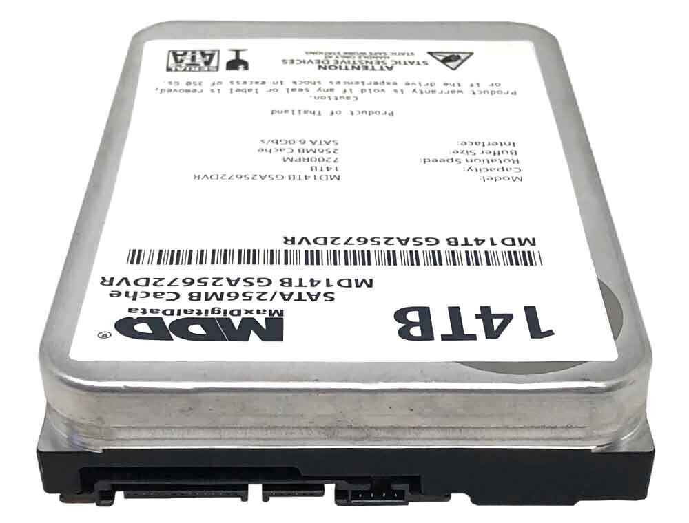 MDD 14TB 7200 RPM 256MB Cache SATA 6.0Gb/s 3.5" Internal Surveillance Hard Drive