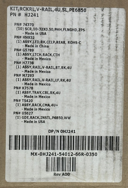 Dell Poweredge 0HJ241 4U Versa Rail Kit 6950 R900 R905 6850