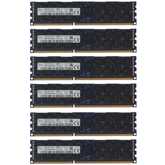 96GB Kit 6x 16GB DELL POWEREDGE R910 R915 C1100 C8220 M710hd T710 Memory Ram