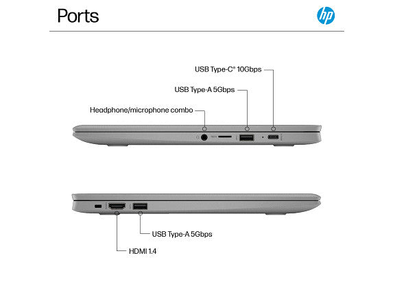 HP Chromebook Laptop Computer 14" HD Intel Celeron 4 GB memory;64 GB eMMC