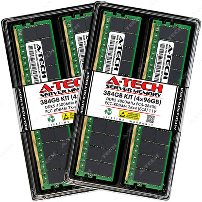 384GB 4x96GB PC5-4800 EC8 RDIMM ThinkMate GPX-WS-740RTP7 TWX-QS8-14E4 Memory RAM