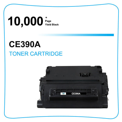4PK CE390A 90A Toner Compatible with HP LaserJet Enterprise M4555 MFP 600 M602