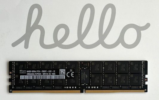 NEW!!! HMAA8GL7CPR4N-WM SK HYNIX 64GB 4DRX4 PC4-2933Y-LD2 DDR4 ECC SERVER RAM (NOT FOR HOME PC)