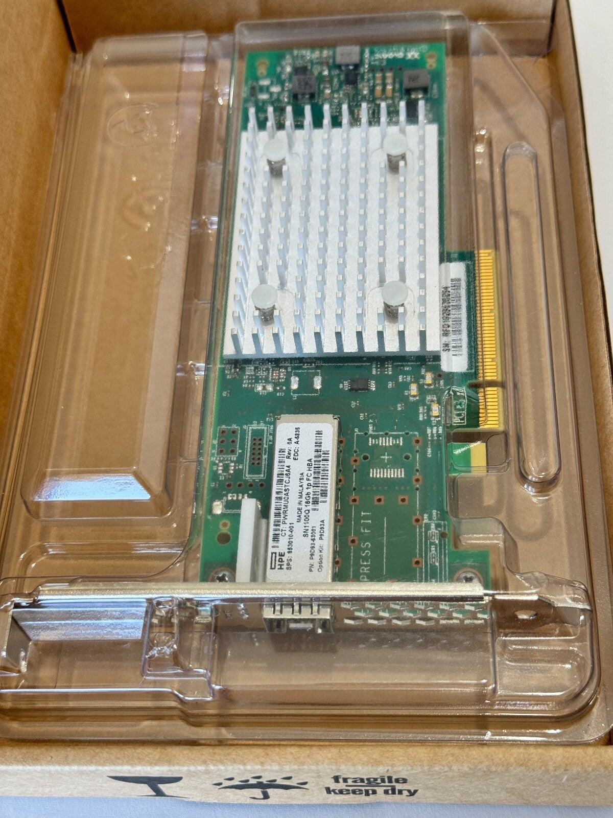 HP QLE2690-HP Single Port 16Gb HBA SN1100Q 853010-001 No SFPs High Profile