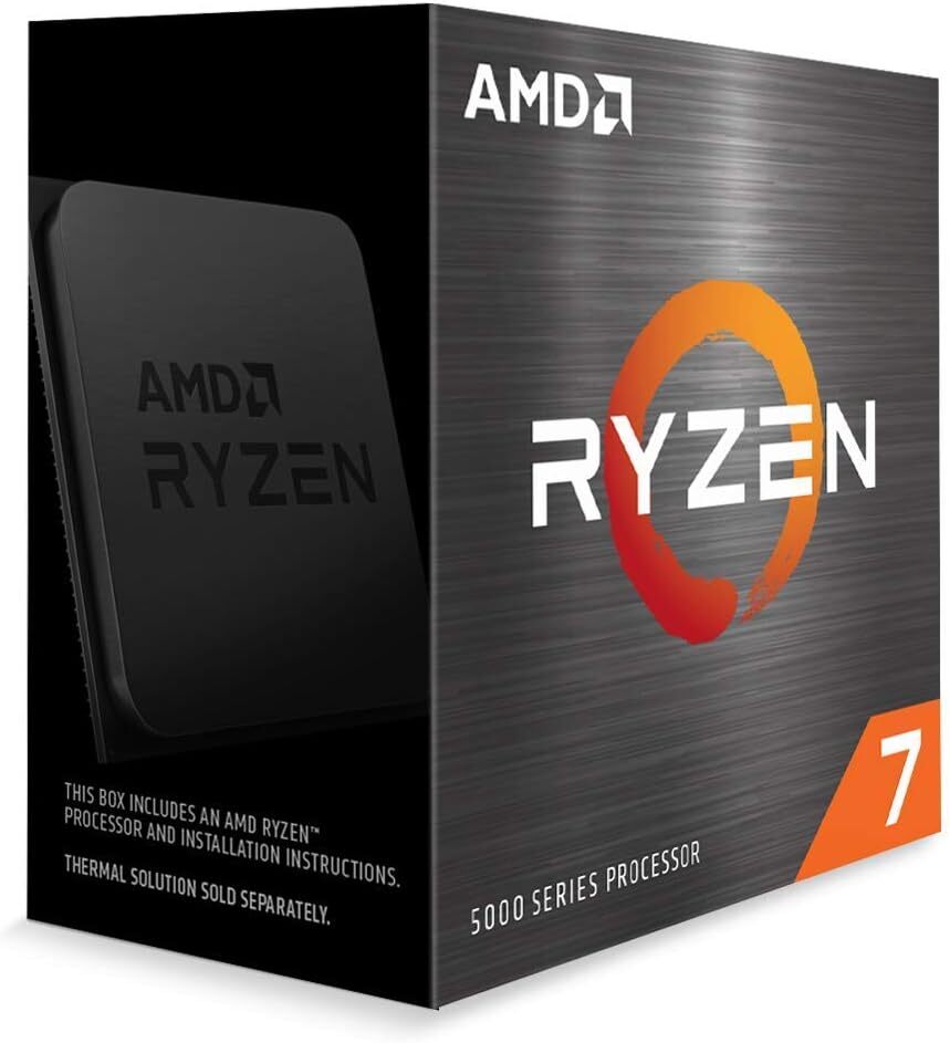 AMD Ryzen 7 5800X Processor (4.7GHz 8 Cores Socket AM4) Box - 100-100000063WOF