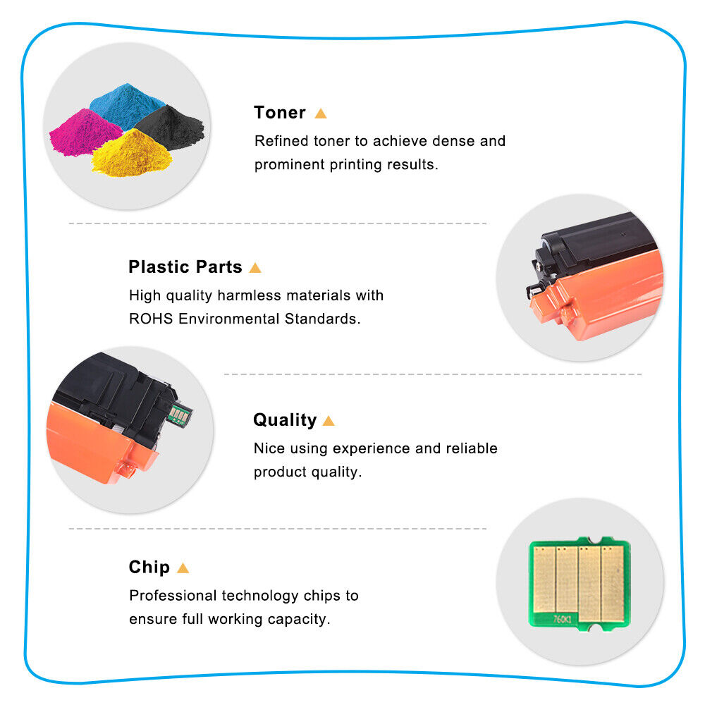 8 Pack Compatible With Brother TN227 TN223 Toner HL-L3210CW L3230CDW MFC-L3770DW
