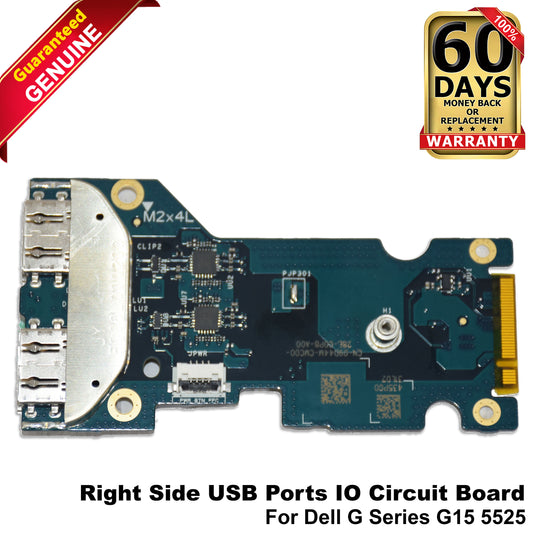 Dell G Series G15 5525 Right Side I/O USB-C USB-A Audio Jack Board 9D44M LS-L656